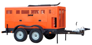 Передвижной компрессор ЗИФ ПВ-12/1,2 (ЯМЗ) на шасси